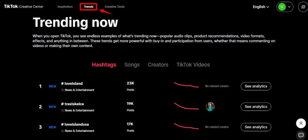 Discovering Trends with Tiktok Ads Creative Center